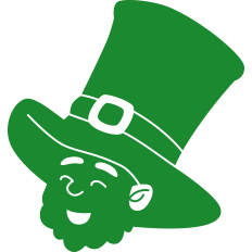 Irish Leprechaun Silhouette