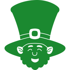 Irish Leprechaun Silhouette