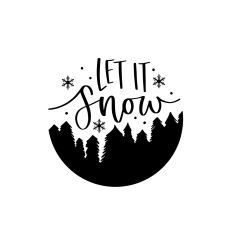 Let it Snow Circular Ornament