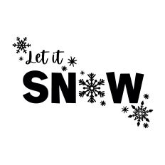 Let It Snow with Falling Snowflakes
