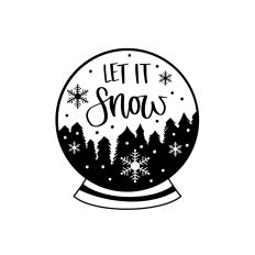 Let it Snow in Snow Globe