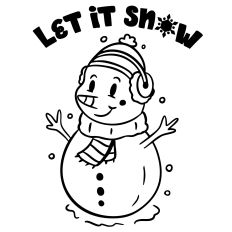 Let it snow - Snowman Design 
