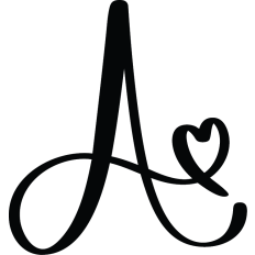 Letter A Calligraphy Monogram