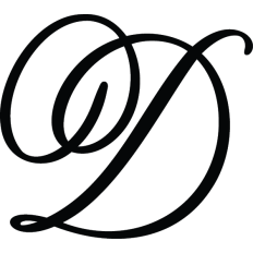Letter D Calligraphy Monogram