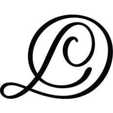 Letter D Calligraphy Monogram