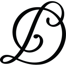 Letter D Calligraphy Monogram