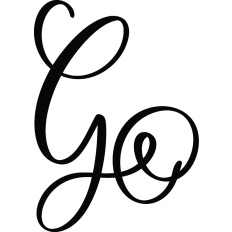Letter G Calligraphy Monogram