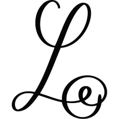 Letter L Calligraphy Monogram