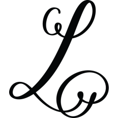 Letter L Calligraphy Monogram