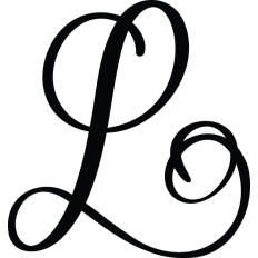 Letter L Calligraphy Monogram