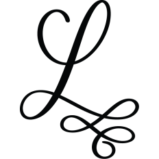Letter L Calligraphy Monogram