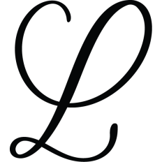 Letter L Calligraphy Monogram