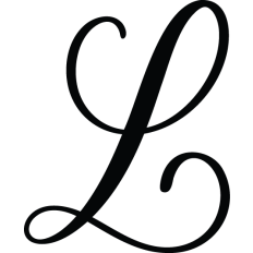 Letter L Calligraphy Monogram
