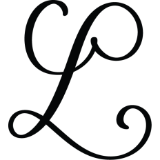 Letter L Calligraphy Monogram