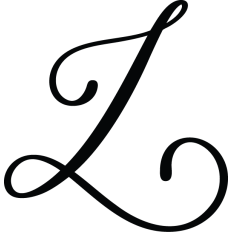Letter L Calligraphy Monogram