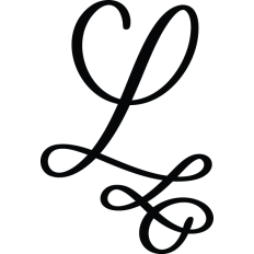 Letter L Calligraphy Monogram
