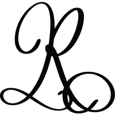 Letter R Calligraphy Monogram