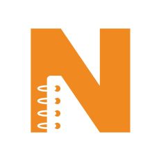 Modern Alphabet - Letter N is for notebook