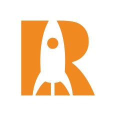 Modern Alphabet - Letter R is for rocket