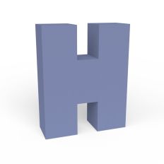 Pixel 3D Letter H