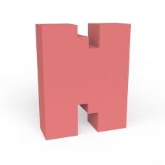 Pixel 3D Letter N