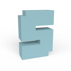 Pixel 3D Letter S