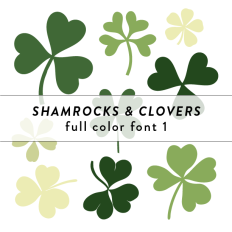 Shamrocks Full Color Font 1