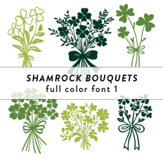 Shamrock Bouquets Full Color Font 1