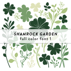 Shamrock Garden Full Color Font
