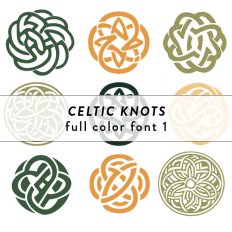 Celtic Knots Full Color Font