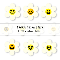 Daisy Emoji Full Color Font