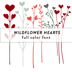 Wild Hearts Full Color Font