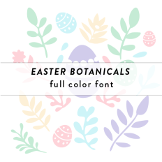 Easter Botanicals Full Color Font