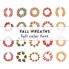 fall wreaths full color font