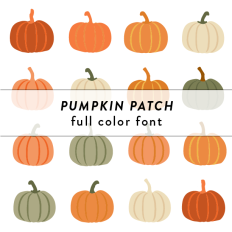 Pumpkin Patch Full Color Font