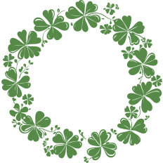 shamrock monogram frame