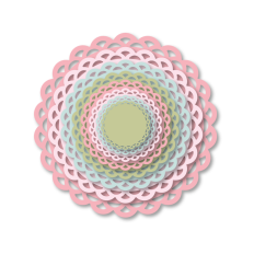Nested Spring Doily Circles 1