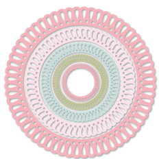 Nested Spring Doily Rings 1