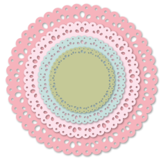 Nested Spring Doily Circles