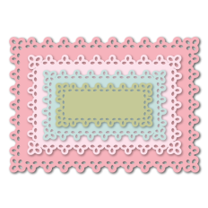 Nested Spring Doily Rectangles