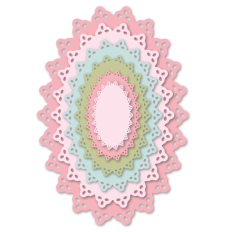 Nested Spring Lace Ovals