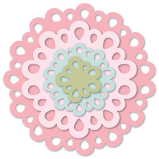 Nested Spring Doily Labels