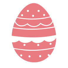 Scalloped Easter Egg