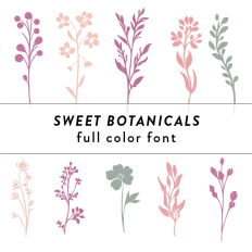 Sweet Botanicals Full Color Font