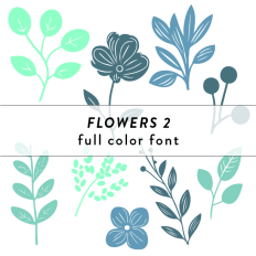Foliage 1 Full Color Font