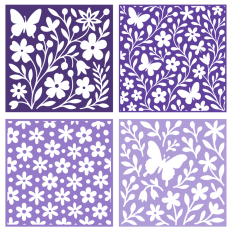Butterfly Floral Pattern Set