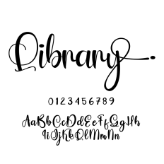 Library Font