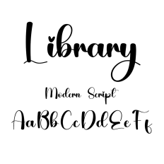 Library Font