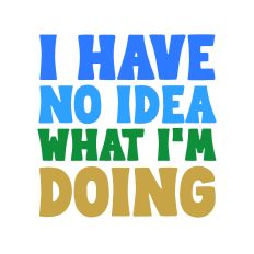 I have no idea what I'm doing