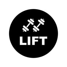 Lift Dumbell Strength Training Icon for Fitness Enthusiasts